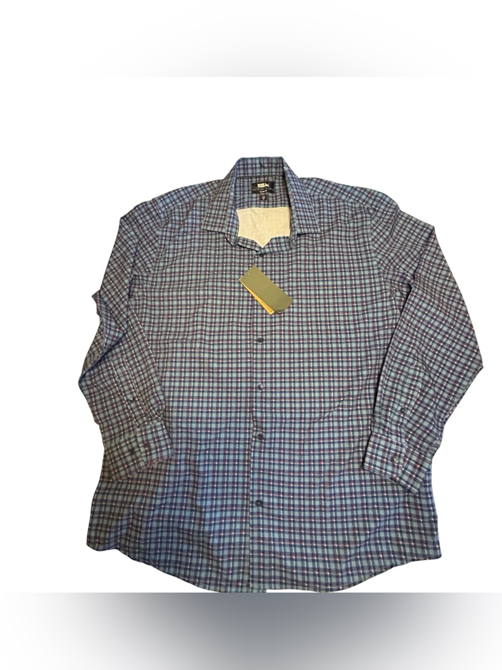 Eddie Bauer Blue Plaid Button-Down Shirt